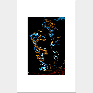 BLUE AND BLACK Posters and Art